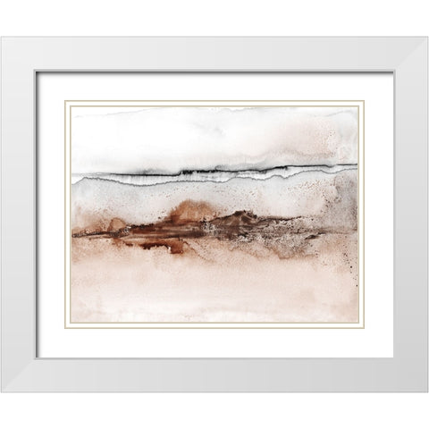Summer Sunrise White Modern Wood Framed Art Print with Double Matting by Haase, Andrea