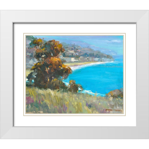 South Coastal White Modern Wood Framed Art Print with Double Matting by Stevens, Allayn