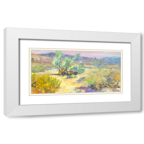 Desert Garden White Modern Wood Framed Art Print with Double Matting by Stevens, Allayn