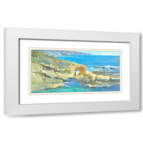 Coastal Gateway White Modern Wood Framed Art Print with Double Matting by Stevens, Allayn