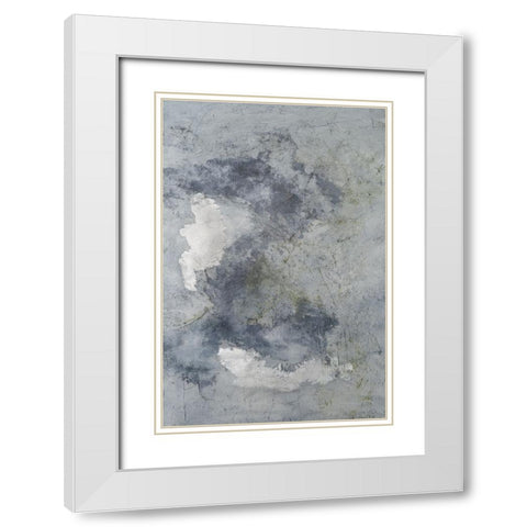 Indigo Dreamscape II White Modern Wood Framed Art Print with Double Matting by Willett, Michael