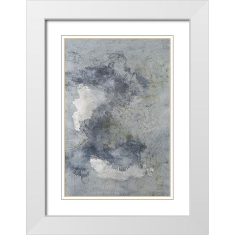 Indigo Dreamscape II White Modern Wood Framed Art Print with Double Matting by Willett, Michael