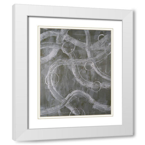 Lavish Lanes III White Modern Wood Framed Art Print with Double Matting by Willett, Michael