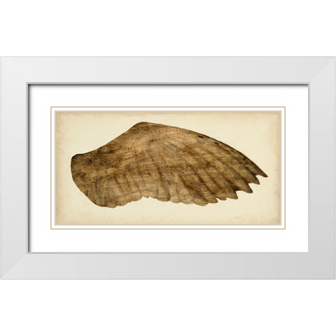 Gilded Night Owl I White Modern Wood Framed Art Print with Double Matting by Vision Studio