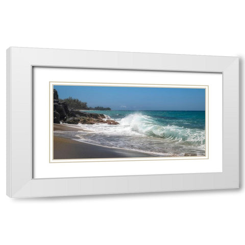 Break Over I White Modern Wood Framed Art Print with Double Matting by Head, Danny