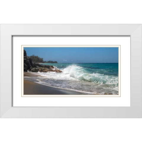 Break Over I White Modern Wood Framed Art Print with Double Matting by Head, Danny