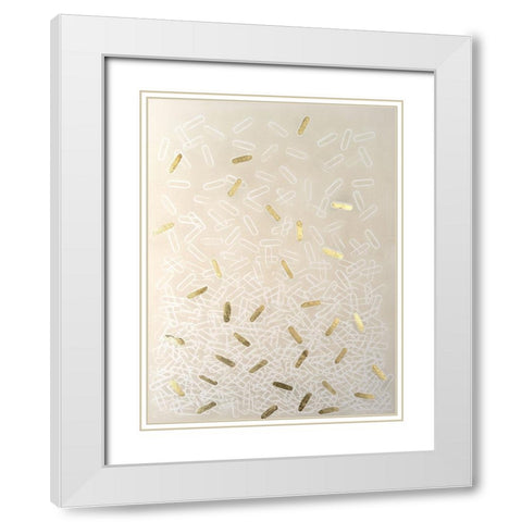 Capsules I White Modern Wood Framed Art Print with Double Matting by Lam, Vanna