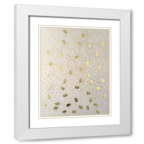 Capsules II White Modern Wood Framed Art Print with Double Matting by Lam, Vanna