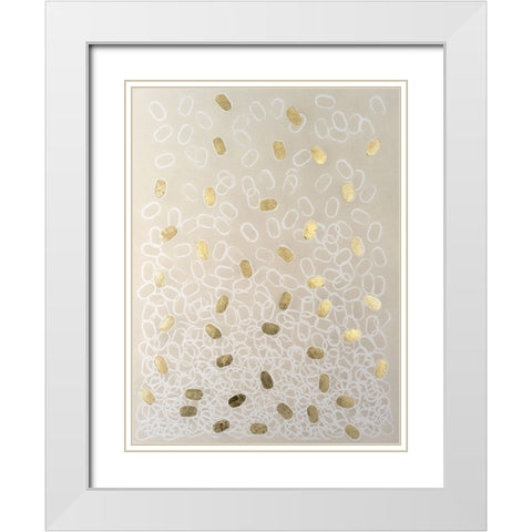 Capsules II White Modern Wood Framed Art Print with Double Matting by Lam, Vanna