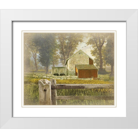 Time Honored II White Modern Wood Framed Art Print with Double Matting by Hunziker, Steve