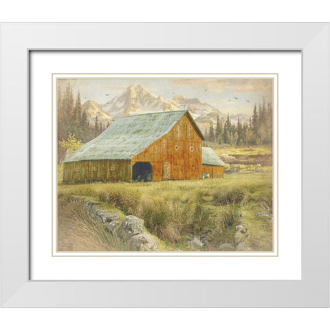 Time Honored III White Modern Wood Framed Art Print with Double Matting by Hunziker, Steve