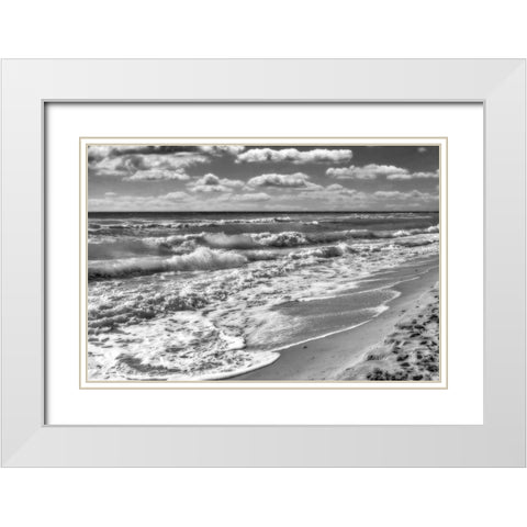 Hollywood Beach Florida  IV White Modern Wood Framed Art Print with Double Matting by Kearney, Franklin