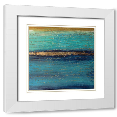 Lifes Insignia II White Modern Wood Framed Art Print with Double Matting by Smith, Karen