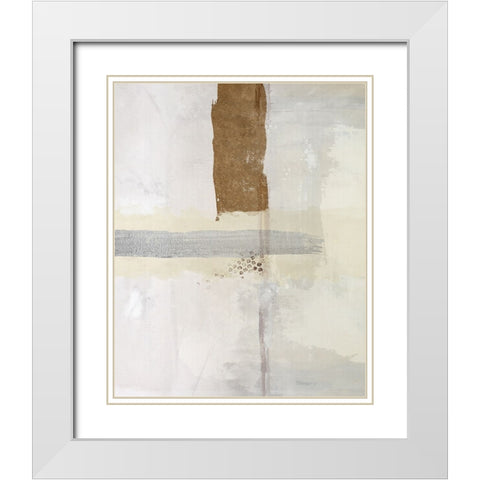 Tip Tone II White Modern Wood Framed Art Print with Double Matting by Smith, Karen