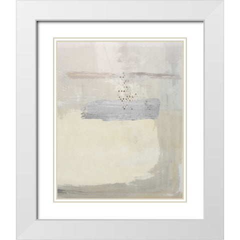Tip Tone III White Modern Wood Framed Art Print with Double Matting by Smith, Karen