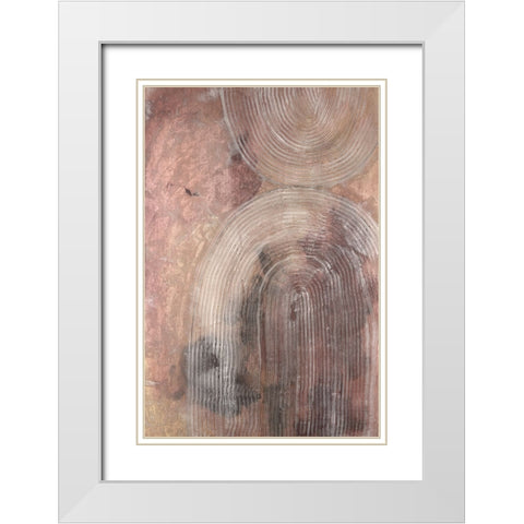 Century Hues I White Modern Wood Framed Art Print with Double Matting by Lam, Vanna
