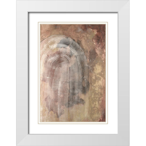 Century Hues II White Modern Wood Framed Art Print with Double Matting by Lam, Vanna