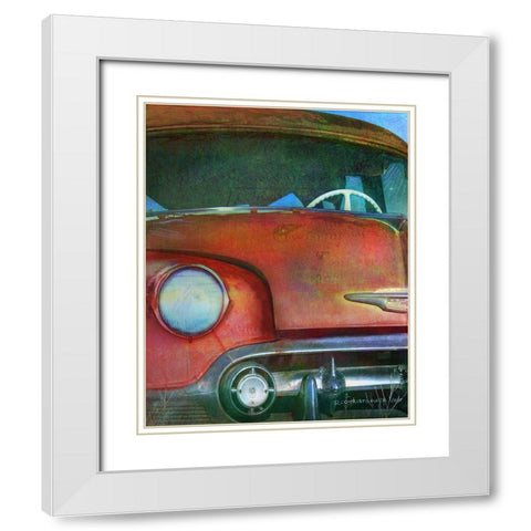 Rust Bucket White Modern Wood Framed Art Print with Double Matting by Vest, Chris