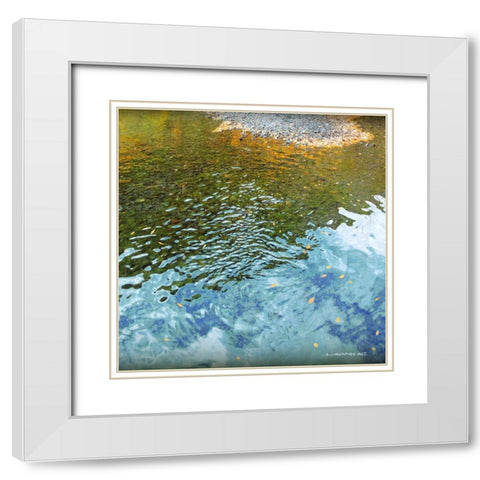 Telluride Creek White Modern Wood Framed Art Print with Double Matting by Vest, Chris