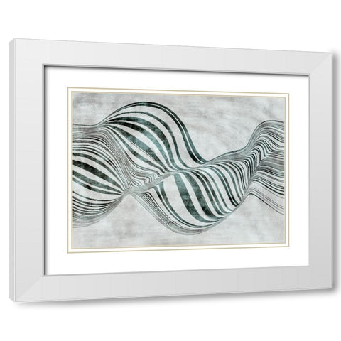 Forme de bulle White Modern Wood Framed Art Print with Double Matting by Surma And Guillen