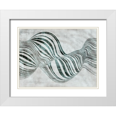 Forme de bulle White Modern Wood Framed Art Print with Double Matting by Surma And Guillen