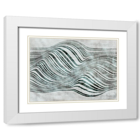 Forme de la mer White Modern Wood Framed Art Print with Double Matting by Surma And Guillen