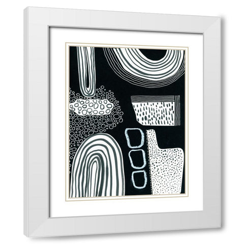 BAndW Fun II White Modern Wood Framed Art Print with Double Matting by Moore, Regina