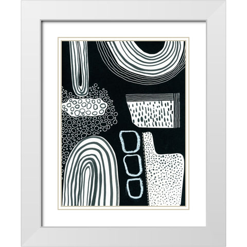 BAndW Fun II White Modern Wood Framed Art Print with Double Matting by Moore, Regina