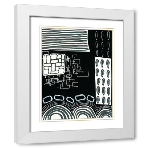 BAndW Fun IV White Modern Wood Framed Art Print with Double Matting by Moore, Regina