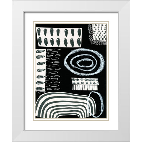 BAndW Fun VI White Modern Wood Framed Art Print with Double Matting by Moore, Regina