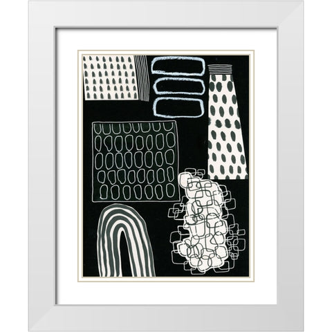BAndW Fun VII White Modern Wood Framed Art Print with Double Matting by Moore, Regina