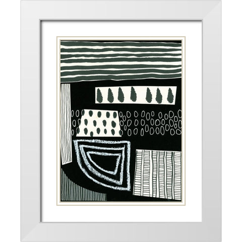 BAndW Fun VIII White Modern Wood Framed Art Print with Double Matting by Moore, Regina