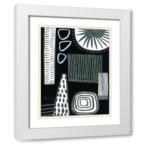 BAndW Fun IX White Modern Wood Framed Art Print with Double Matting by Moore, Regina