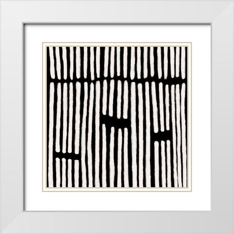 Dizziness II White Modern Wood Framed Art Print with Double Matting by Moore, Regina