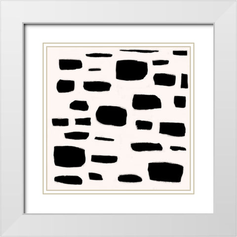 Dizziness VII White Modern Wood Framed Art Print with Double Matting by Moore, Regina