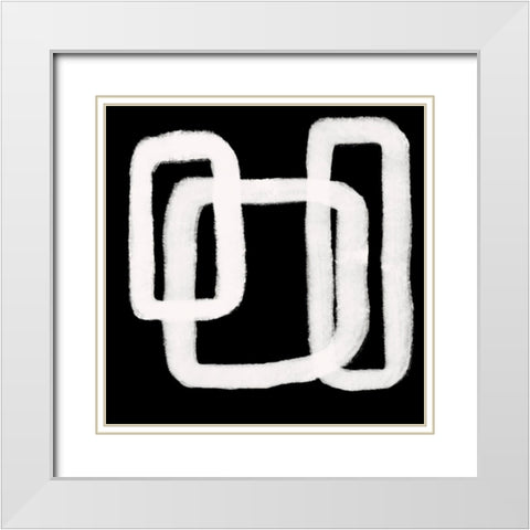 Dizziness VIII White Modern Wood Framed Art Print with Double Matting by Moore, Regina