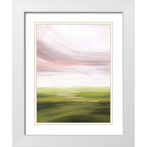Watermelon Marsh I White Modern Wood Framed Art Print with Double Matting by Popp, Grace
