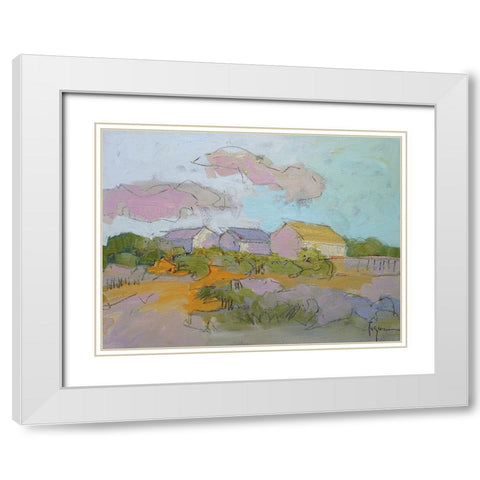 Shine on Me White Modern Wood Framed Art Print with Double Matting by Fagan, Dorothy