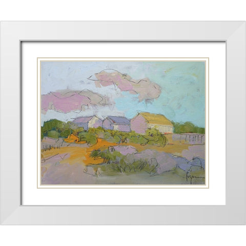 Shine on Me White Modern Wood Framed Art Print with Double Matting by Fagan, Dorothy