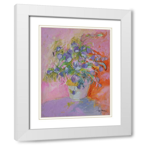 Cup Runneth Over White Modern Wood Framed Art Print with Double Matting by Fagan, Dorothy