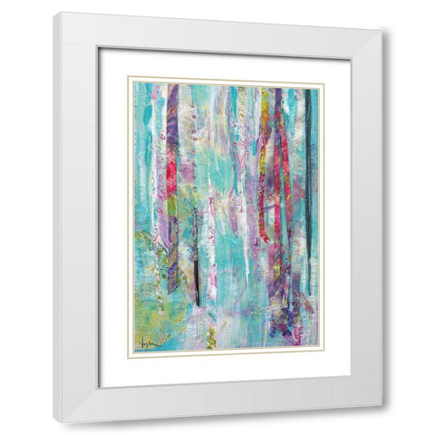 Bloom Shimmer Sparkle  I White Modern Wood Framed Art Print with Double Matting by Fagan, Dorothy