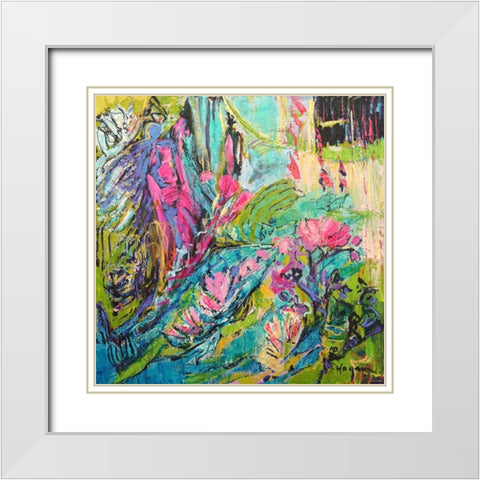 Raise a Cup of Soul White Modern Wood Framed Art Print with Double Matting by Fagan, Dorothy