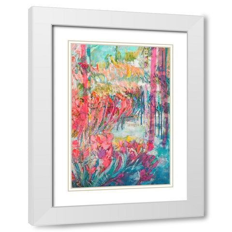Goddess in Her Garden  III White Modern Wood Framed Art Print with Double Matting by Fagan, Dorothy