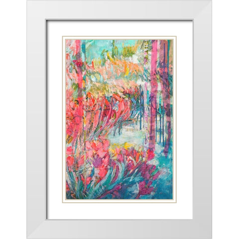 Goddess in Her Garden  III White Modern Wood Framed Art Print with Double Matting by Fagan, Dorothy