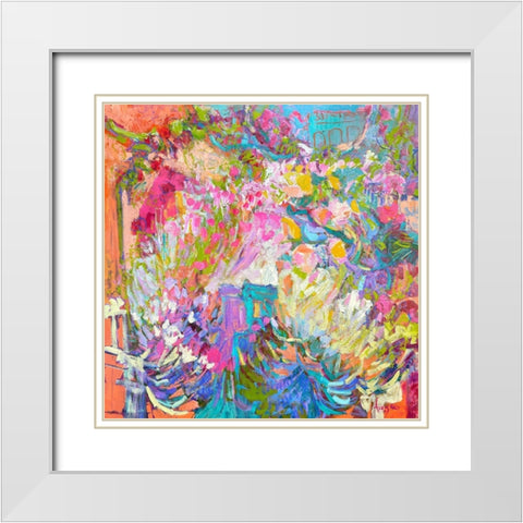 A Tangerine Dream White Modern Wood Framed Art Print with Double Matting by Fagan, Dorothy