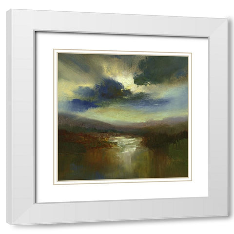 The Heavens  III White Modern Wood Framed Art Print with Double Matting by Finch, Sheila