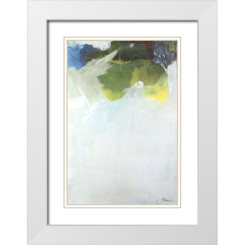 Reaching Higher I White Modern Wood Framed Art Print with Double Matting by Combs, Joyce