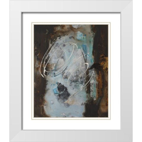 Embellished Dream I White Modern Wood Framed Art Print with Double Matting by Combs, Joyce