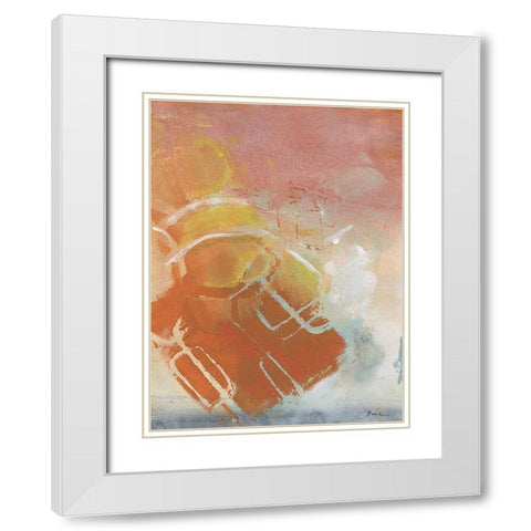 Sky Beyond I White Modern Wood Framed Art Print with Double Matting by Combs, Joyce