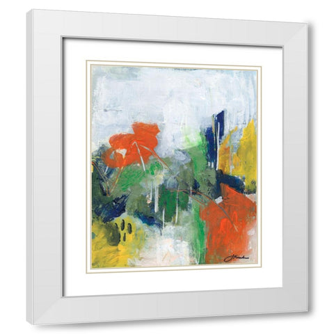 Delightful Dreams  I White Modern Wood Framed Art Print with Double Matting by Combs, Joyce